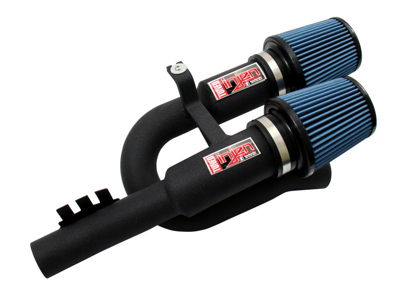 Injen 07-09 335i E92 / 08-09 135i E82 3.0L L6 Twin intake Wrinkle Black Short Ram Intake - DTX Performance