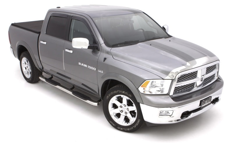 Lund 10-17 Dodge Ram 2500 Crew Cab 5in. Curved Oval SS Nerf Bars - Polished on a performance truck
