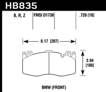 Load image into Gallery viewer, Hawk 15-19 BMW X6 M Performance Ceramic Street Front Brake Pads, high performance brakes from veteran owned DTX Performance shop