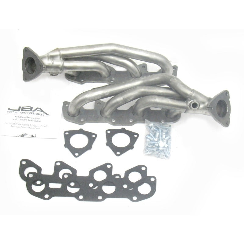 JBA 00-04 Toyota 4.7L V8 1-1/2in Primary Raw 409SS Cat4Ward Header performance exhaust part