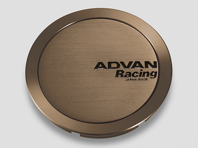 Advan 73mm Full Flat Centercap - Umber Bronze, performance car parts, DTX Performance, aftermarket upgrades for engine and suspension