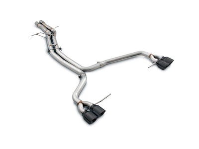 AWE Tuning Porsche Macan Touring Edition Exhaust System - Diamond Black 102mm Tips, performance car parts by DTX Performance.