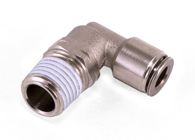 Air Lift Elbow - Male 1/4in Npt x 1/4in Tube, performance car parts for DTX Performance.