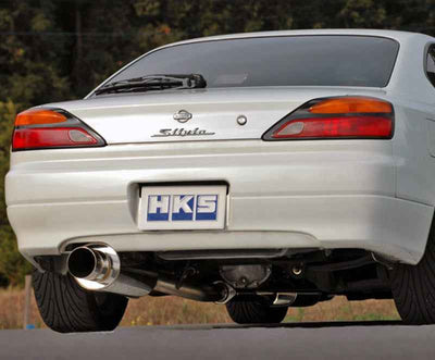 HKS SILENT Hi-Power S15 SR20DET exhaust by DTX Performance, performance car parts, tuning upgrades, veteran owned shop, high performance auto