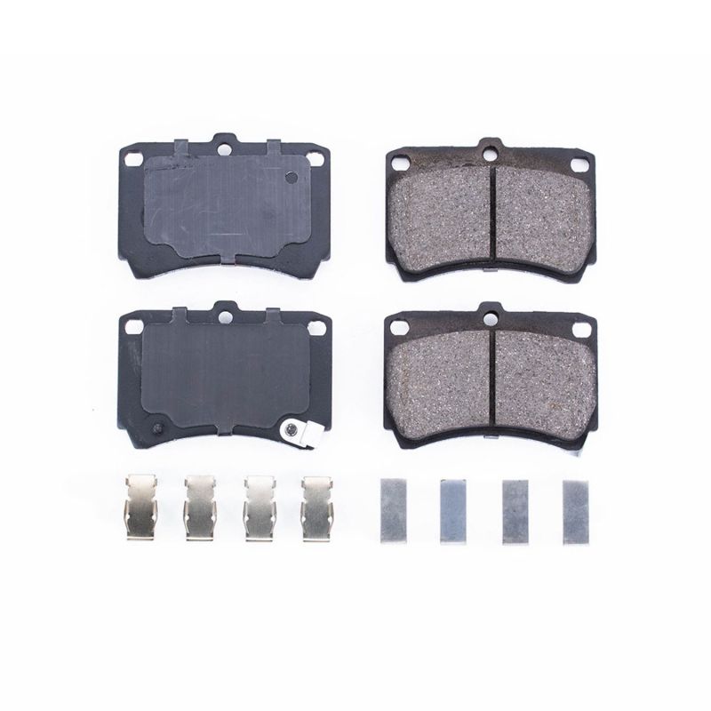 Power Stop 94-97 Ford Aspire Front Z17 Evolution Ceramic Brake Pads w/Hardware - DTX Performance