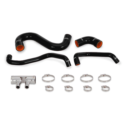 Mishimoto 2015+ Ford Mustang GT Silicone Lower Radiator Hose - Black set with clamps for performance upgrades from DTX Performance.