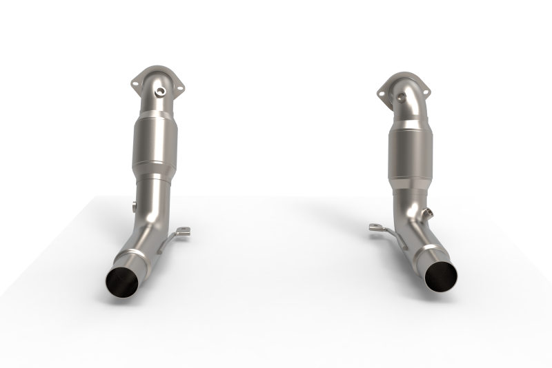 Kooks 20-24 Ford Exployer ST/Aviator 3in x 2-1/2in Stainless Steel GREEN Catted Downpipes - DTX Performance