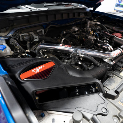 Injen 21-24 Ford Bronco V6-2.7L Twin Turbo Evolution Intake on engine