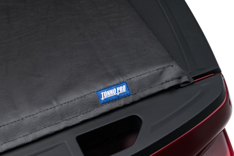 Tonno Pro 17-19 Ford F-250/F-350 Super Duty 6.8ft Bed Lo-Roll Tonneau Cover on truck