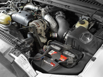 aFe Momentum HD PRO Dry S Stage-2 Si Intake 99-03 Ford Diesel Trucks V8-7.3L (td)(See afe51-73002-E) installed engine bay