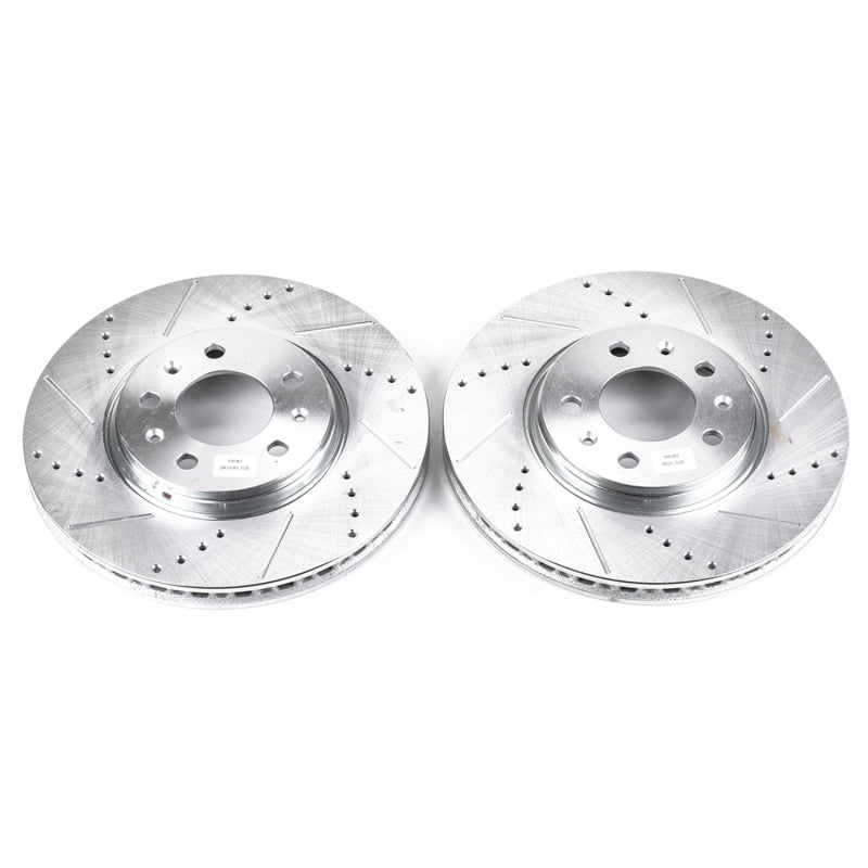 Power Stop 06-09 Pontiac Solstice Front Evolution Drilled & Slotted Rotors - Pair - DTX Performance