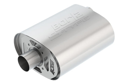 Borla CrateMuffler Ford Coyote 5.0L S-Type for performance upgrades, DTX Performance, performance car parts, and exhaust systems.