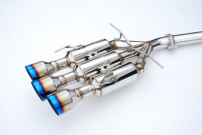 Invidia 17+ Honda Civic SI Coupe Gemini Triple Titanium Tip Cat-back Exhaust - High performance car parts from DTX Performance