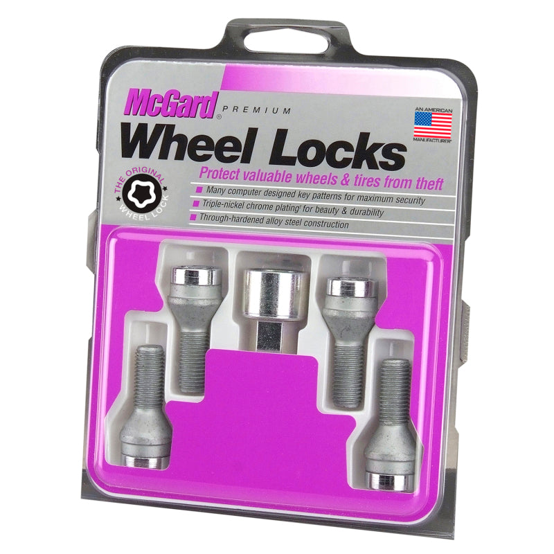 McGard Wheel Lock Bolt Set - 4pk Cone Seat M14X1.25 high performance auto parts
