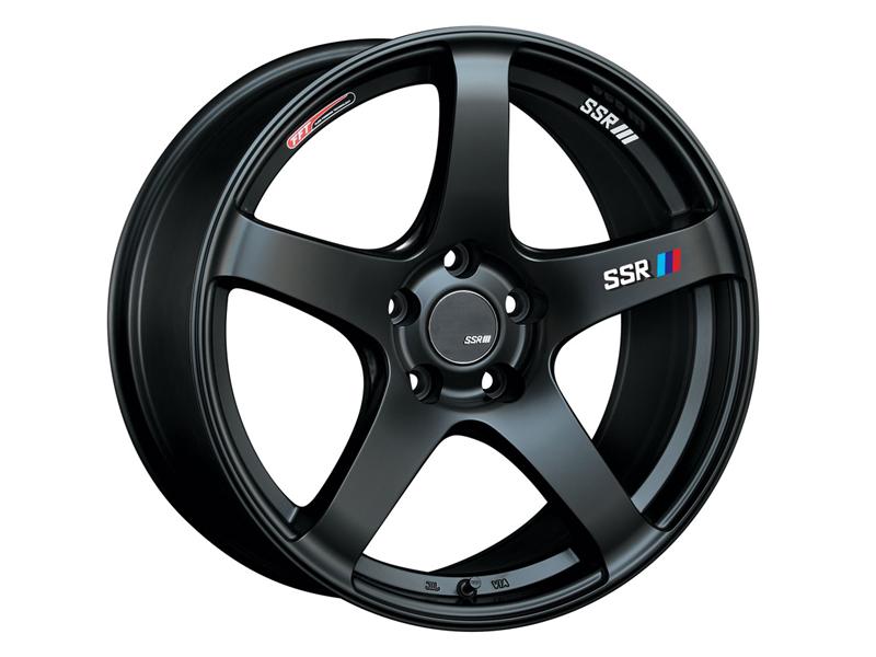SSR GTV01 18x8.5 5x114.3 40mm Offset Flat Black Wheel 05-07 STI / 11+ tC, performance car parts by DTX Performance