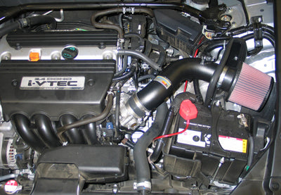 K&N 08-09 Honda Accord L4-2.4L Typhoon Short Ram Intake with performance upgrades for high engine performance.