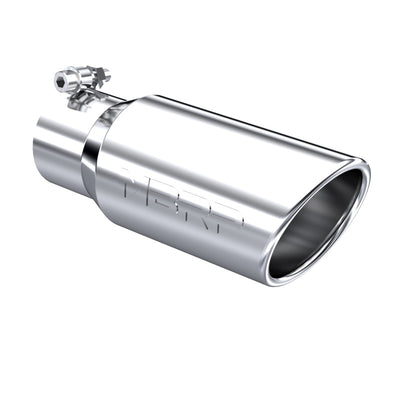 MBRP Universal Tip 4in OD 3in Inlet 10in Length Angled Rolled End T304 for performance exhaust systems