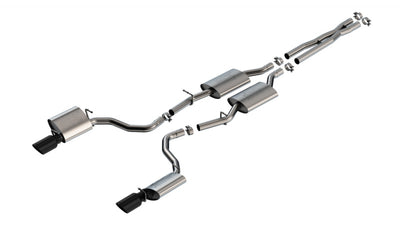 Borla 19-23 Dodge Charger GT 3.6L V6 RWD ATAK Catback Exhaust - Black Chrome Tips, high performance auto parts, DTX Performance