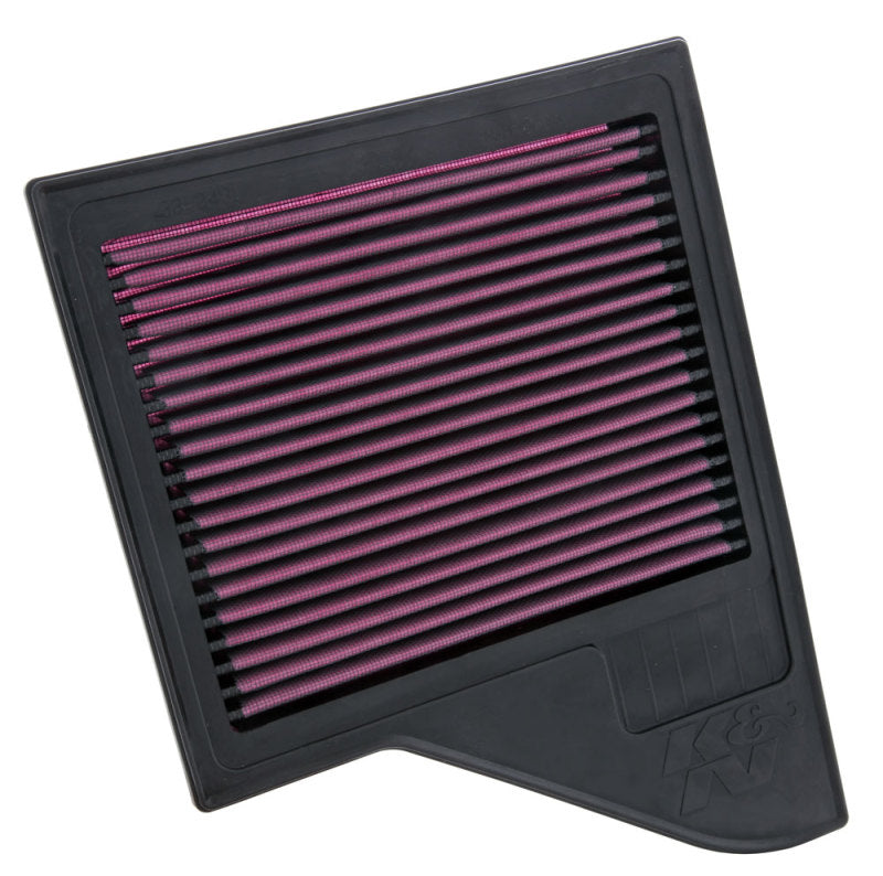 K&N 10 Ford Mustang GT 4.6L-V8 Drop In Air Filter - high performance car part from DTX Performance, veteran owned shop.
