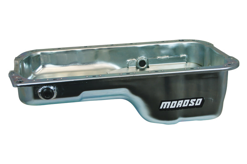 Moroso Honda 2.2/2.3L H Series Stock (w/Oil Drainbacks) Wet Sump 4qt 5.25in Steel Oil Pan - DTX Performance