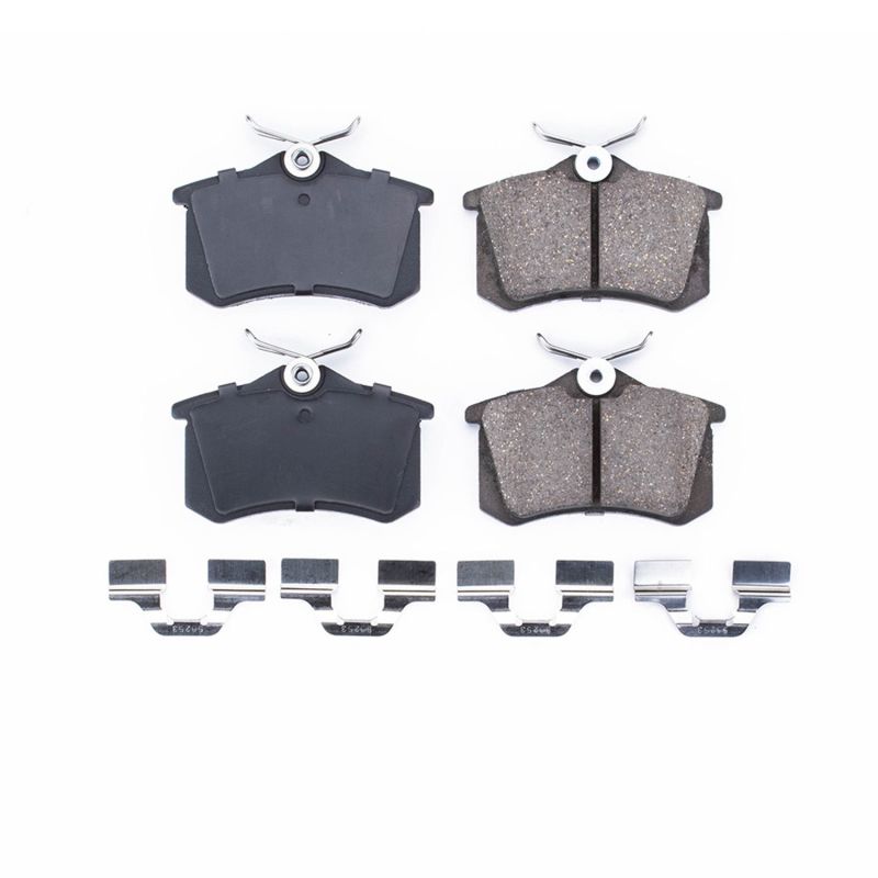 Power Stop 10-13 Audi A3 Rear Z17 Evolution Ceramic Brake Pads w/Hardware - DTX Performance