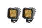 Diode Dynamics Stage Series C1 LED Pod Pro - Yellow Flood Standard ABL (Pair)