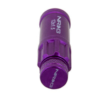 Load image into Gallery viewer, NRG 700 Series M12 X 1.5 Steel Lug Nut, purple. High performance auto parts at DTX Performance, ideal for performance upgrades and racing.