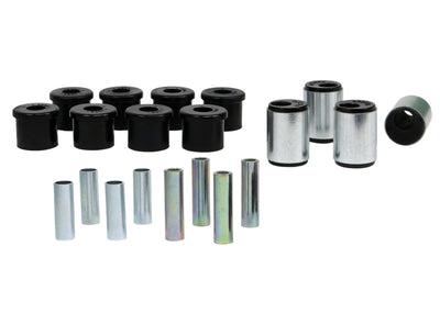 Whiteline 90-05 Mazda Miata Front Control Arm Bushing Kit for performance upgrades and racing suspension.