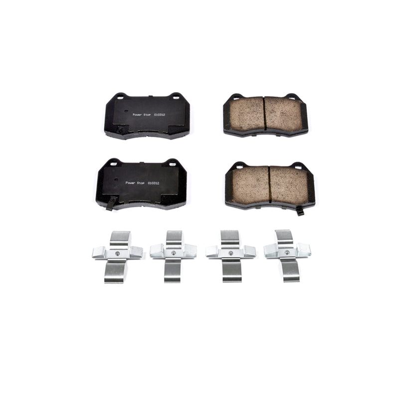 Power Stop 03-04 Infiniti G35 Front Z17 Evolution Ceramic Brake Pads w/Hardware - DTX Performance