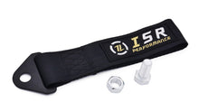 Load image into Gallery viewer, ISR Performance Universal Racing Tow Strap - Black, ideal for performance car parts, tuning upgrades, and veteran owned shops.