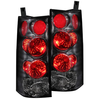 ANZO 2003-2015 Chevrolet Express Taillights Black, high performance auto parts, DTX Performance, veteran owned performance shop