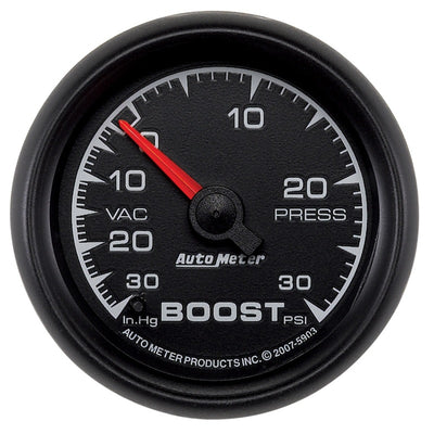 Autometer ES 52mm Boost/Vacuum Gauge, perfect for performance car parts and tuning upgrades at DTX Performance.