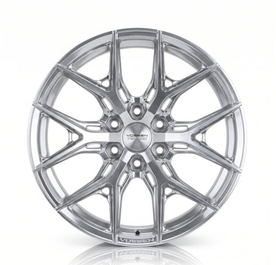 Vossen HF6-4 22x10 - 8x170 - ET-18 - Super Deep Face - 125.1 - Silver Polished Wheel