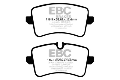 EBC 11 Audi A6 2.0 Turbo Yellowstuff Rear Brake Pads - High Performance Car Parts from Veteran Owned Shop