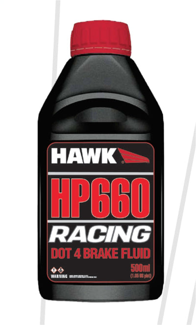 Hawk Performance Race DOT 4 Brake Fluid - 500ml Bottle for high performance car parts and brake upgrades from DTX Performance.