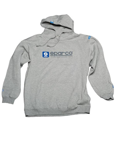 Sparco Sweatshirt Hooded charcoal Grey Lrg - high performance auto parts, DTX Performance gear, veteran owned performance shop apparel