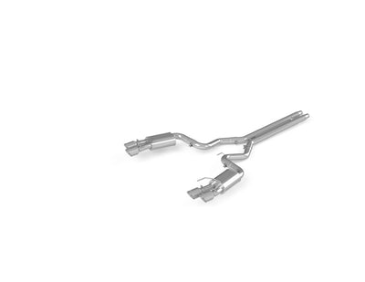 MBRP 18-19 Ford Mustang GT 5.0 3in Dual Split Rear Cat Back w/ Quad 4.0in Dual Wall Tips- T304, performance car parts