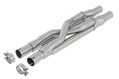 Borla 15-18 Ford Mustang GT 5.0L AT/MT RWD 2.5in Resonator Delete X-Pipe exhaust replacement, performance car parts by DTX Performance