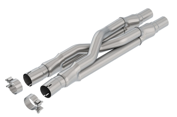 Borla 15-18 Ford Mustang GT 5.0L AT/MT RWD 2.5in Resonator Delete X-Pipe exhaust replacement, performance car parts by DTX Performance