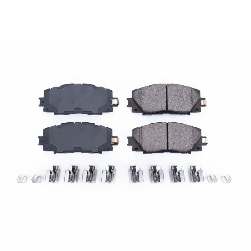 Power Stop 2013 Scion iQ Front Z17 Evolution Ceramic Brake Pads w/Hardware - DTX Performance