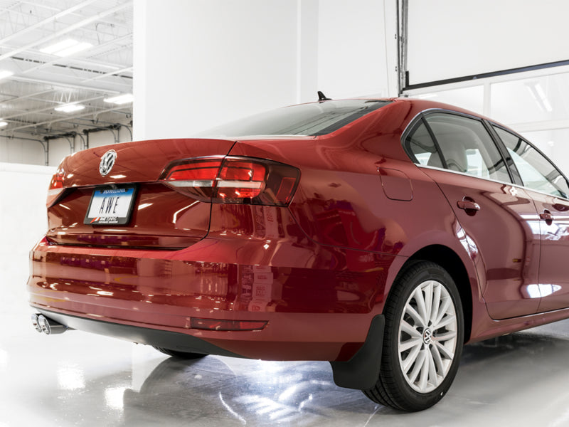 AWE Tuning 09-14 Volkswagen Jetta Mk6 1.4T Track Edition Exhaust - Chrome Silver Tips - DTX Performance