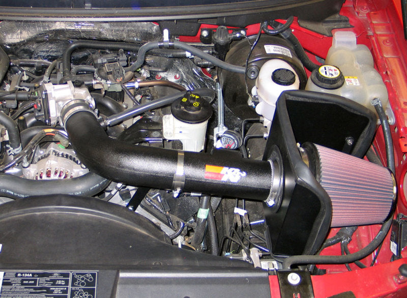 K&N 07 Ford F-150 V8-4.6L Performance Intake Kit installed