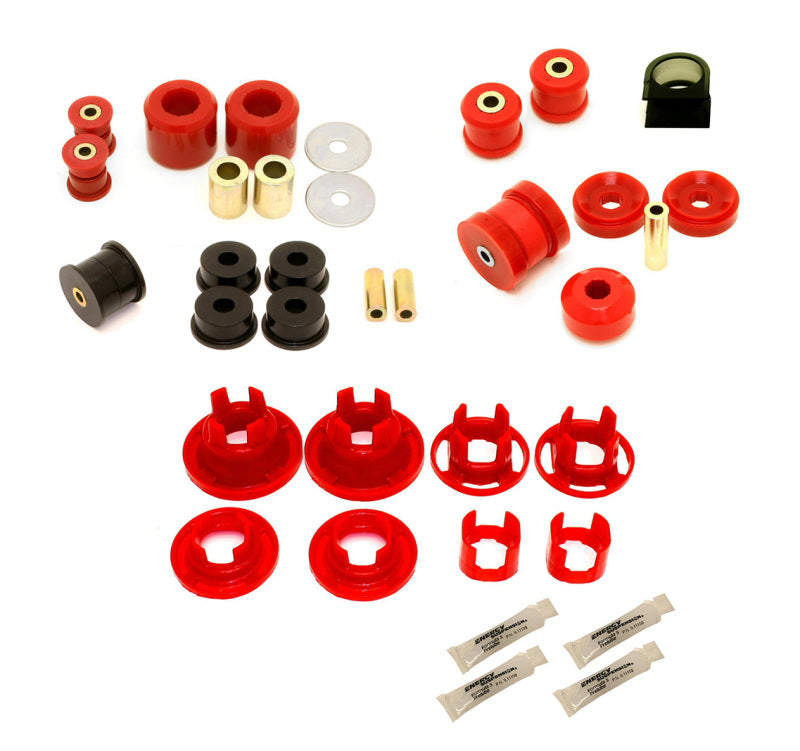 BMR 10-11 5th Gen Camaro Street Version Total Suspension Bushing Kit (BK041/BK021/BK022) - Black/Red - DTX Performance