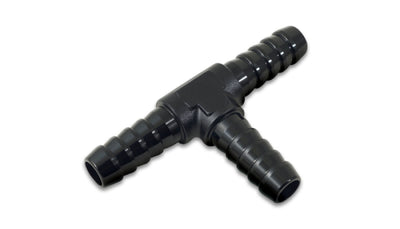 Vibrant 5/32in Barbed Tee Adapter - Black Anodized for performance car parts by DTX Performance