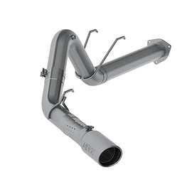 MBRP 17-19 Ford F-250/350/450 6.7L Ex. Reg Cab 5in Filter Back Single Tip T409 Exhaust System, performance car parts