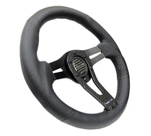Load image into Gallery viewer, NRG Reinforced Steering Wheel (320mm) w/Carbon Center Spoke for performance cars by DTX Performance, veteran owned shop
