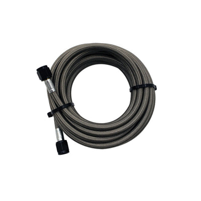 Snow Performance 20ft Braided Stainless Line (4AN) for car upgrades, available at DTX Performance, veteran owned, tuning and exhaust parts