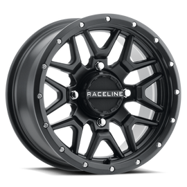 Raceline A94B Krank 15x7in / 4x156 BP / 10mm Offset / 132.5mm Bore - Satin Black Wheel
