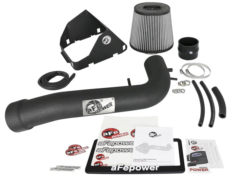 aFe Magnum FORCE Stage-2 Pro DRY S Cold Air Intake System for 2017 Ford Superduty V8 6.2L with high performance parts from DTX Performance.