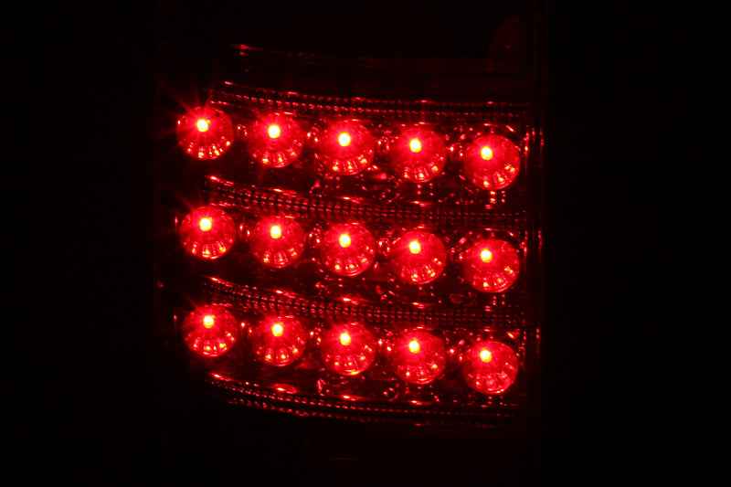 ANZO 1991-1997 Toyota Land Cruiser Fj LED Taillights Red/Clear for performance car parts